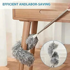 Microfiber Feather Duster Bendable & Extendable Fan Cleaning Duster - AirGlowClean